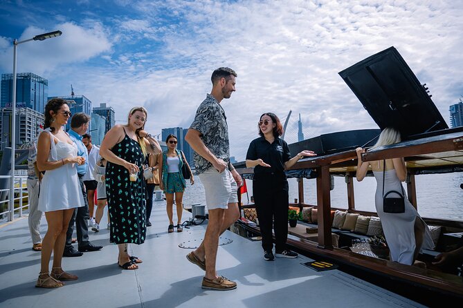 1 Hour Saigon River Tour in Ho Chi Minh - The boat setup: sliding roof, restroom, and small-group viewpoints