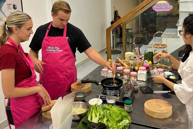 Cook 4 Local Vietnamese Dishes In Pink-themed Class & Market Tour - Teaching style: English lessons, humor, and patience while you cook