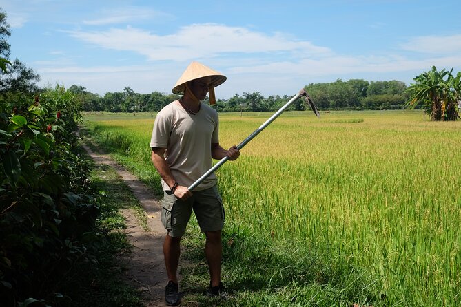 Exploring organic farm & Vietnamese Culinary with Master chef - Rice paper production: you make it, then you use it