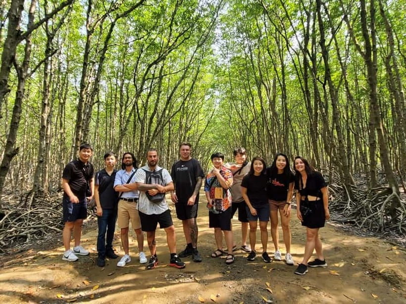 From Ho Chi Minh City: Can Gio Mangrove & Monkey Island Trek - Rung Sac Revolutionary Base: 25 minutes of shade and a choice of canoe