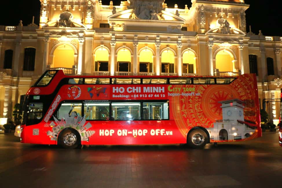 Ho Chi Minh City: Late-Night Open-Top Bus Tour - Late-Night Saigon From a Red Double-Decker Bus