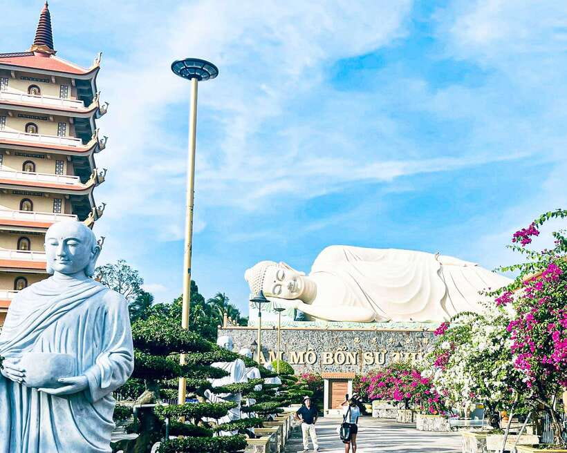 Mekong Delta 'Lesser-Known' My Tho & Ben Tre 1-Day Tour - Vinh Trang Pagoda: culture first, before the river gets loud
