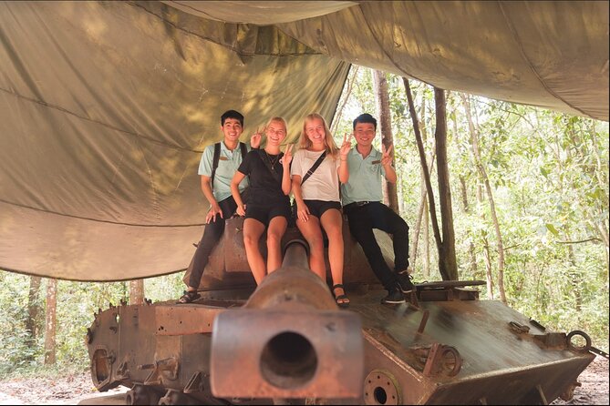 Private Cu Chi Tunnels Tour By Car | Saigon Adventure - The food breaks that make it feel real: tapioca, pandan tea, and sugarcane