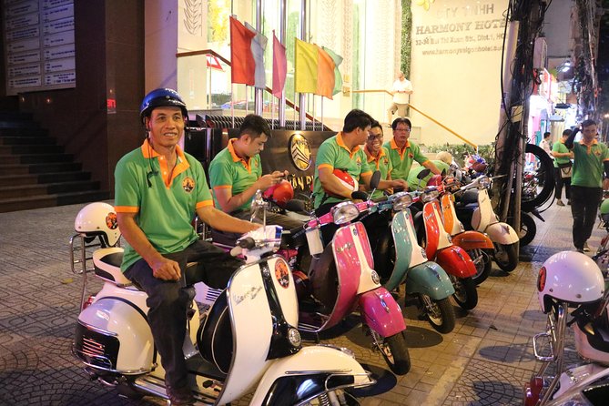 Saigon After Dark Vespa Street Food Tour + Live Music 4 hours - Riding through traffic: what to expect and how to enjoy it safely