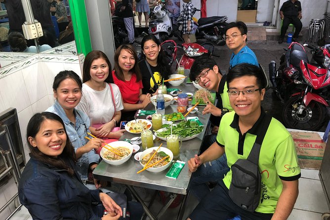 Saigon By Night and Street Food By Motorbike | Opt: Ao Dai Riders - Stop 1: your first bite at the start of the night (bún thịt nướng style)