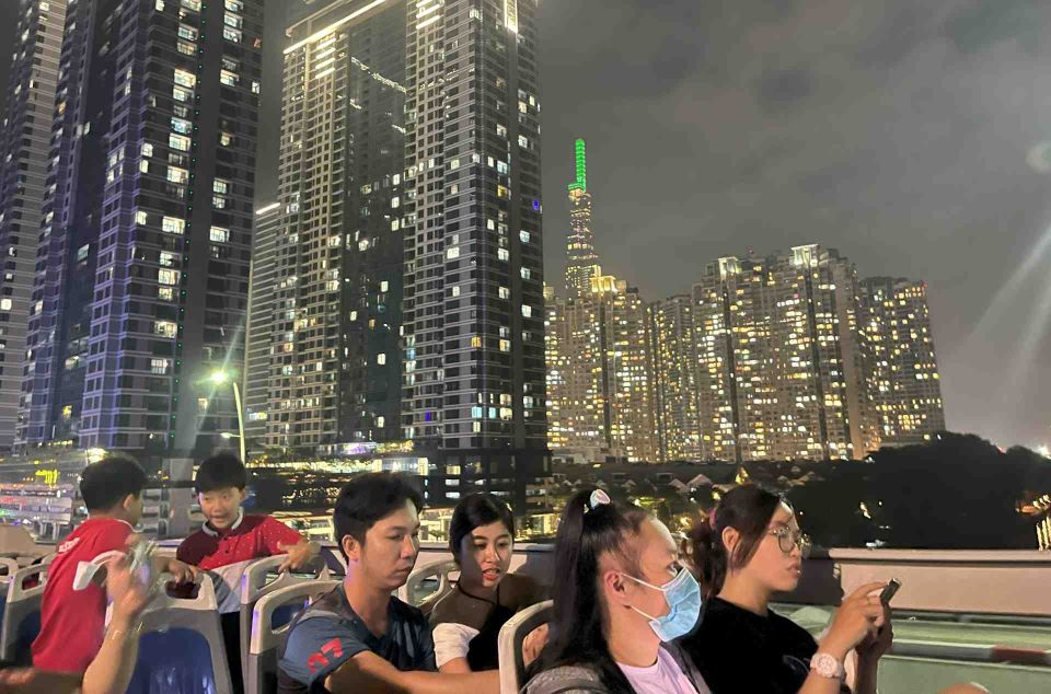 Saigon: City Sightseeing 45-Minute Panoramic Night Tour - Nha Rong Harbour and the Riverfront Area