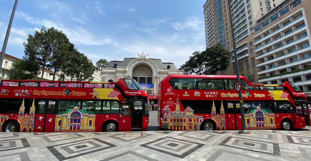 Saigon: City Sightseeing Hop-On Hop-Off Bus Tour - Red Route: Opera House to Ben Thanh, with the French colonial core in reach