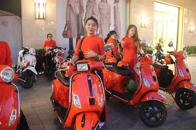 Saigon Vespa By Night Street Food With Female Riders Ao Dai - Scooter comfort and safety: how to set yourself up for an easy ride